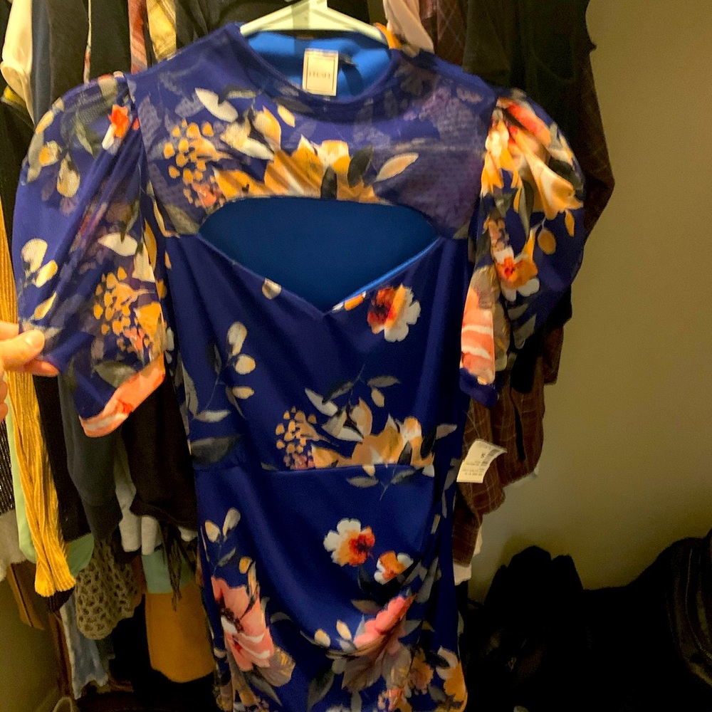 Blue Floral Dress